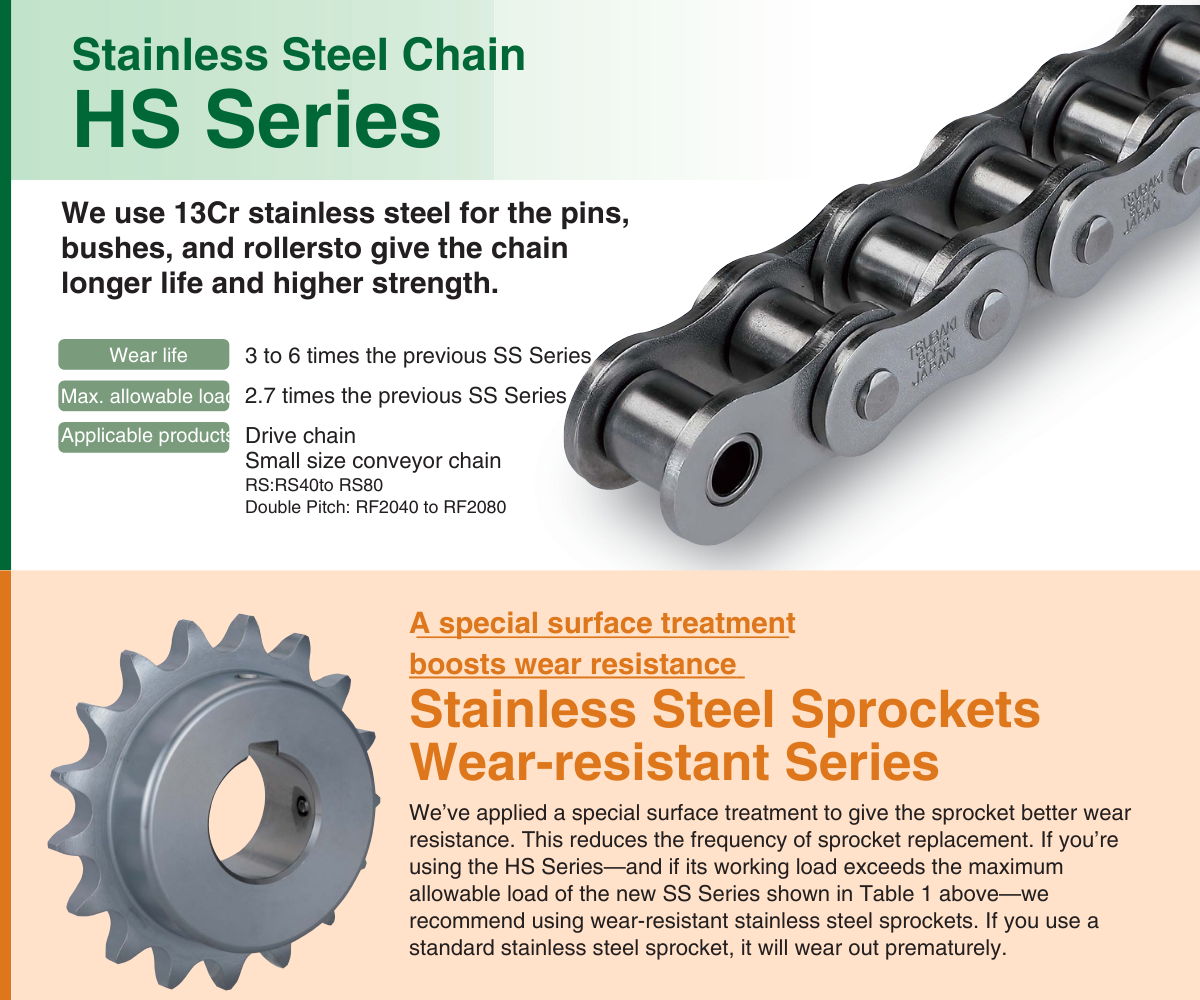 Tsubaki Stainless Steel chain 04