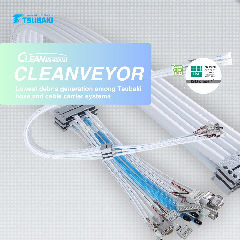 Tsubaki Clean Series Cable Carrier-Cleanveyor